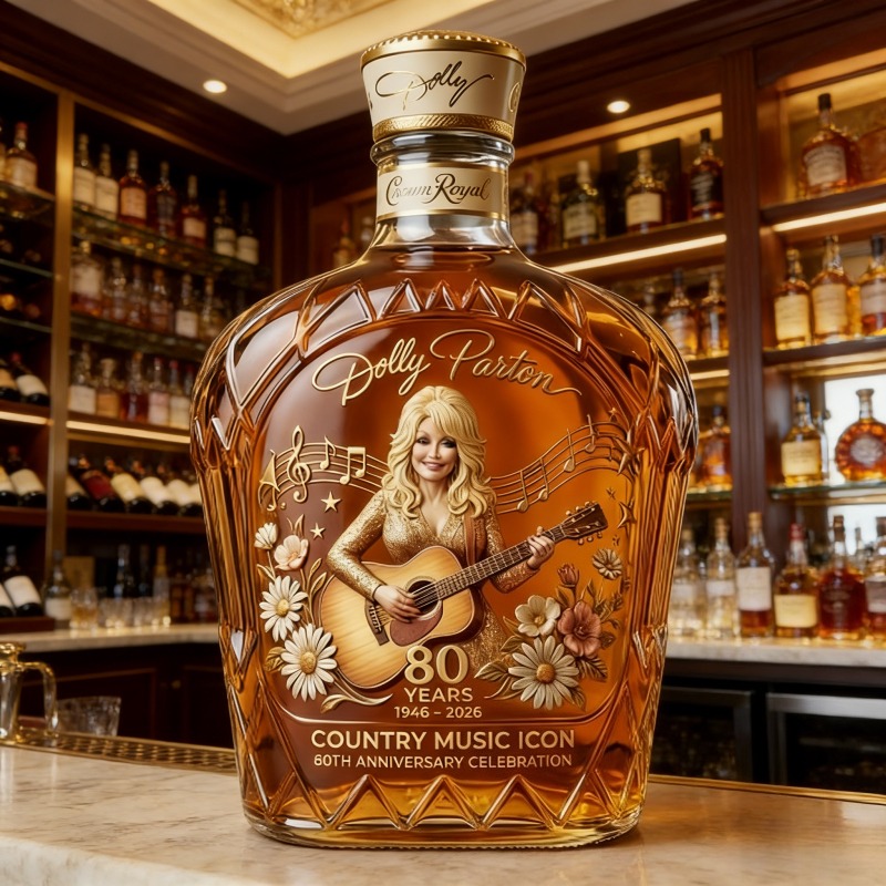 Wine Beer And Spirits - Dolly Parton Premium Countrymuziek Thema Whisky
