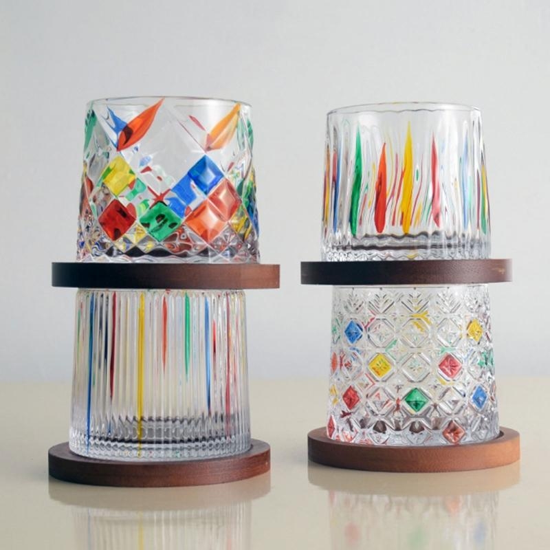 Wine Beer Best - Draaibare Tumbler Whisky Glazen Beker met
