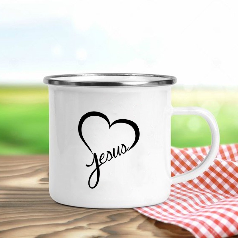 Jezus is God Print Emaille Mok - Wine Beer Best recensie en prijs