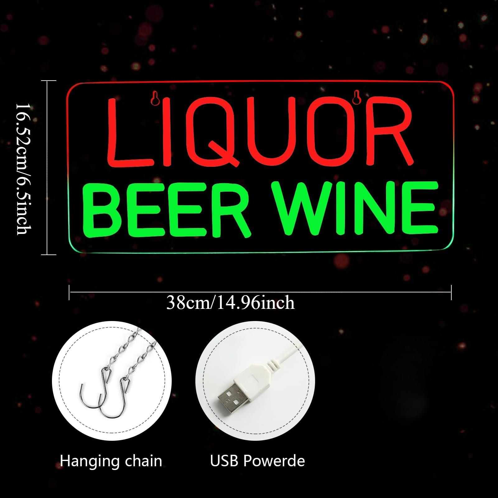 Liquor, bier, wijn neonborden  - Wine Beer Store recensie en prijs
