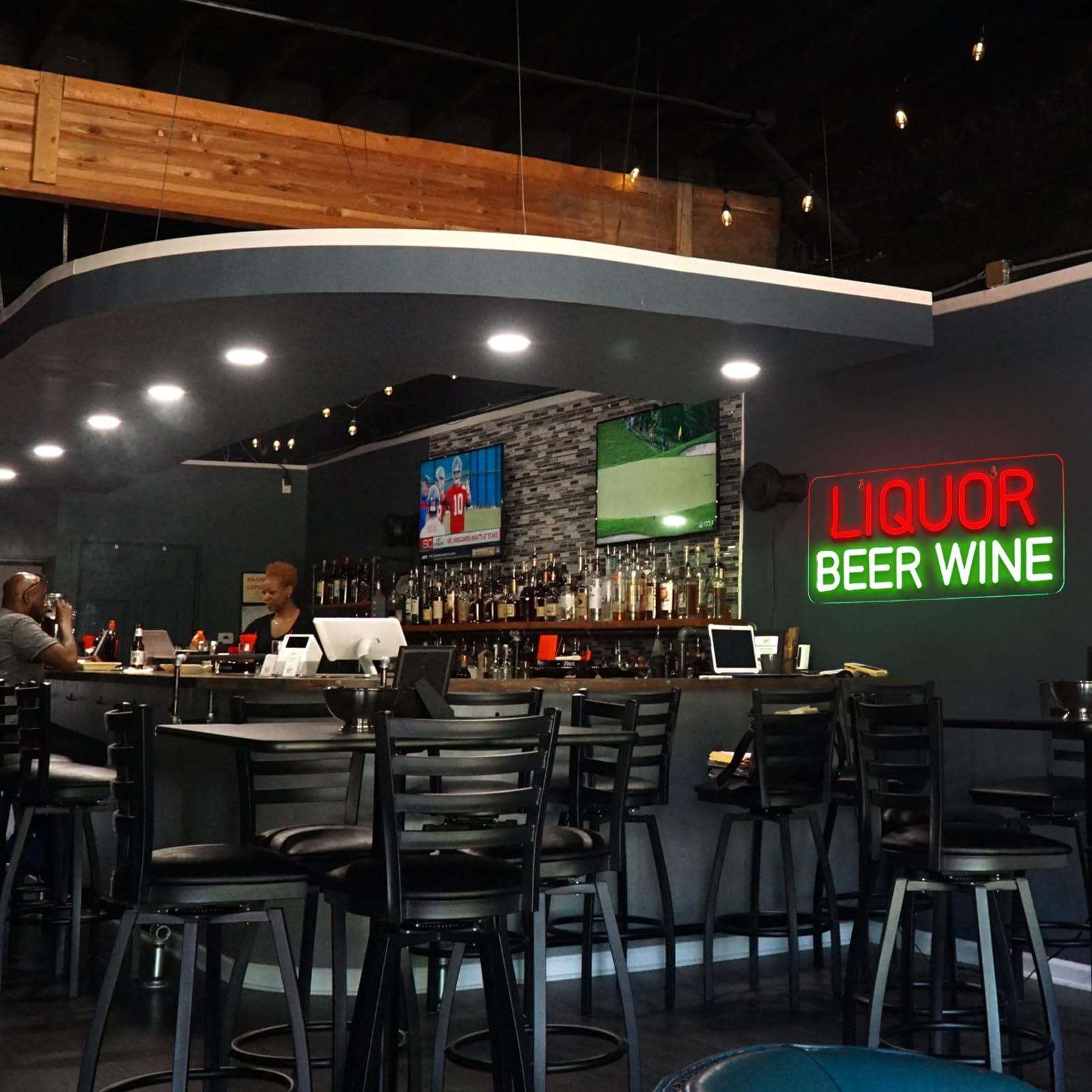 Liquor, bier, wijn neonborden  - Wine Beer Store recensie en prijs